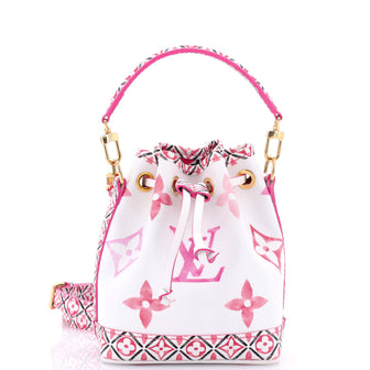 Louis Vuitton Noe NM Handbag By The Pool Monogram Watercolor Giant Nano