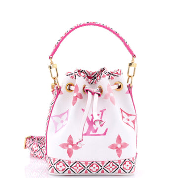 Louis Vuitton Noe NM Handbag By The Pool Monogram Watercolor Giant Nano