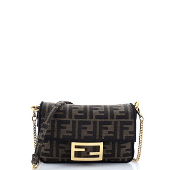 Fendi Baguette NM Bag Zucca Canvas Mini