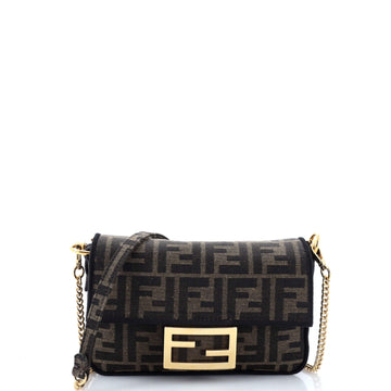 Fendi Baguette NM Bag Zucca Canvas Mini