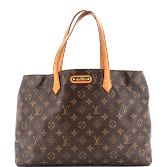 Louis Vuitton Wilshire Handbag Monogram Canvas MM