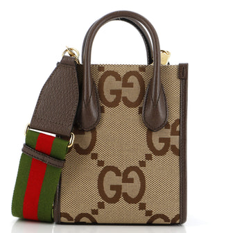 Gucci Vertical Tote Jumbo GG Canvas Mini