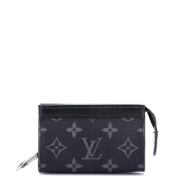 Louis Vuitton Voyage Key Pouch Monogram Eclipse Canvas