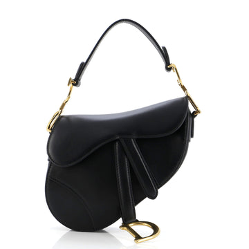 Christian Dior Saddle Handbag Leather Mini