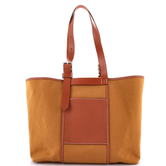 Hermes Etriviere Pocket Tote Toile and Leather 35