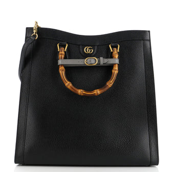Gucci Diana NM Bamboo Handle Tote Leather Large