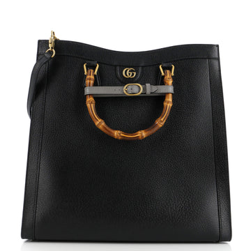 Gucci Diana NM Bamboo Handle Tote Leather Large