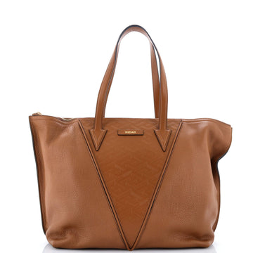 Versace Greca V Tote Quilted Leather Medium