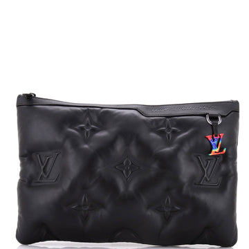 Louis Vuitton A4 Pouch Monogram Puffer Lambskin