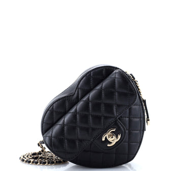 Chanel CC in Love Heart Bag Quilted Lambskin