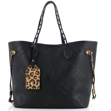 Louis Vuitton Neverfull NM Tote Wild at Heart Monogram Empreinte Giant MM