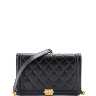 Chanel Boy Wallet on Chain Quilted Lambskin