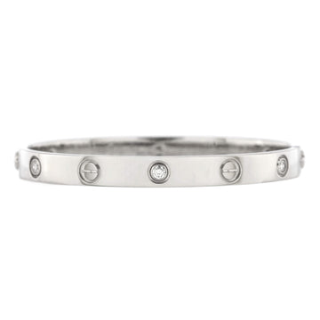 Cartier Love 6 Diamond Bracelet 18K White Gold and Diamonds