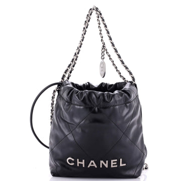 Chanel 22 Chain Hobo Quilted Calfskin Mini