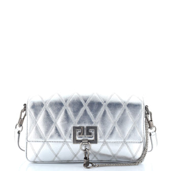Givenchy Charm Shoulder Bag Quilted Leather Medium