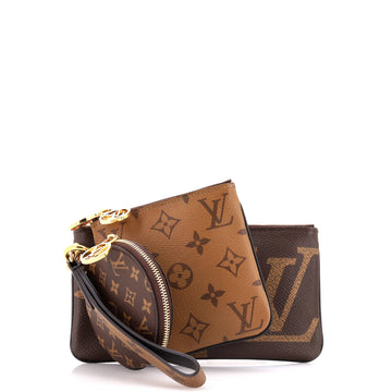 Louis Vuitton Trio Pouch Set Reverse Monogram Giant