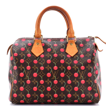 Louis Vuitton Speedy Handbag Limited Edition Monogram Cerises 25