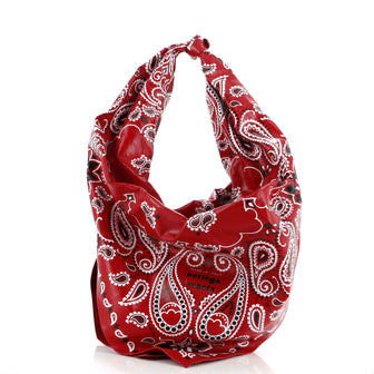 Bottega Veneta Foulard Shoulder Bag Printed Leather