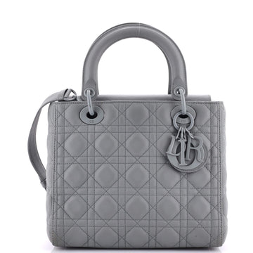 Christian Dior Ultra Matte Lady Dior Bag Cannage Quilt Calfskin Medium