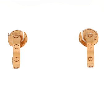 Cartier Love Hoop Earrings 18K Rose Gold Small
