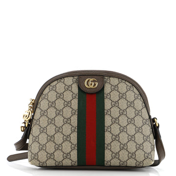 Gucci Ophidia Dome Shoulder Bag GG Coated Canvas Small