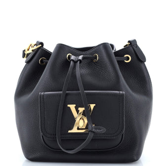 Louis Vuitton Lockme Pocket Bucket Bag Leather