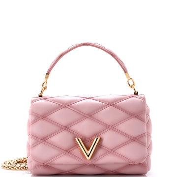 Louis Vuitton GO-14 NM Handbag Malletage Leather MM