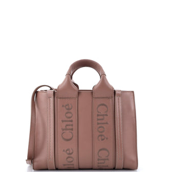 Chloe Woody Convertible Tote Leather Small