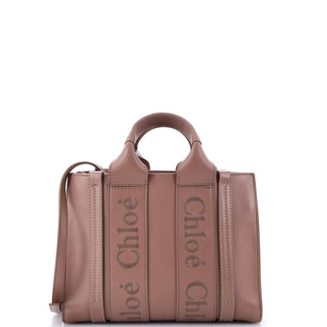 Chloe Woody Convertible Tote Leather Small