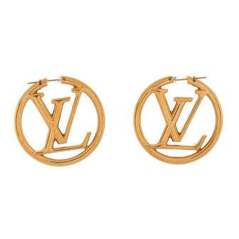 Louis Vuitton Louise Hoop Earrings Metal GM