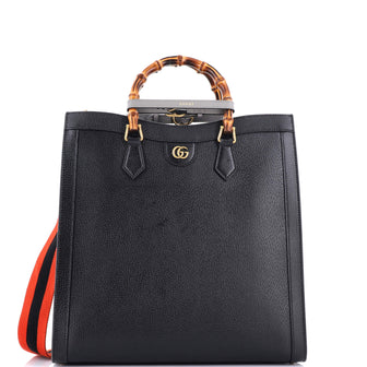 Gucci Diana NM Bamboo Handle Tote Leather Large