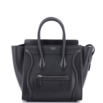 Celine Luggage Bag Grainy Leather Micro