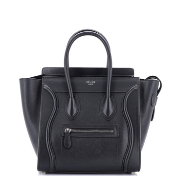 Celine Luggage Bag Grainy Leather Micro