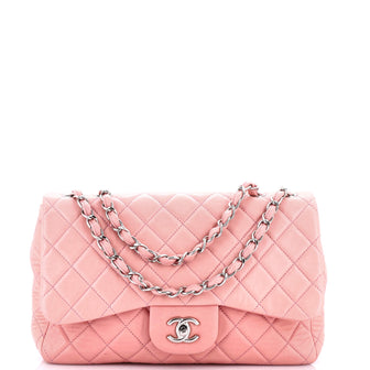 Chanel Classic Single Flap Bag Quilted Lambskin Jumbo