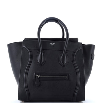 Celine Luggage Bag Grainy Leather Mini