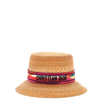 Christian Dior Dioresort Brim Hat Straw