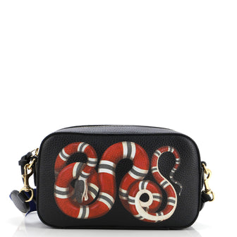 Gucci Zip Camera Bag Animal Print Leather