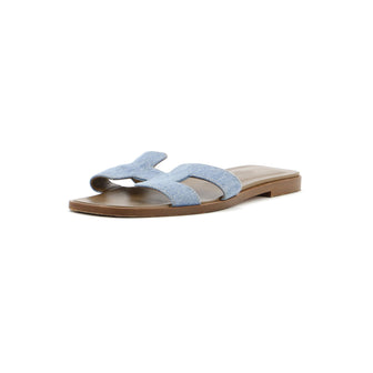 Hermes Women's Oran Sandals Denim