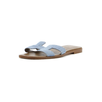 Hermes Women's Oran Sandals Denim