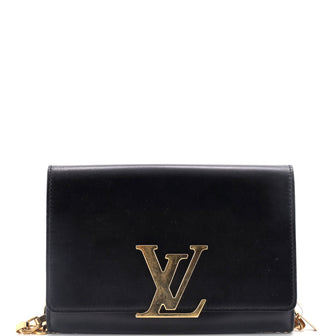 Louis Vuitton Chain Louise Clutch Leather MM