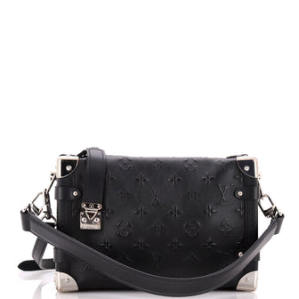 Louis Vuitton Side Trunk Handbag Debossed Monogram Leather PM