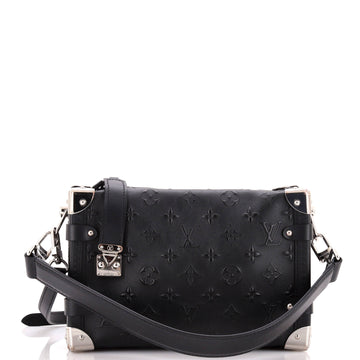 Louis Vuitton Side Trunk Handbag Debossed Monogram Leather PM
