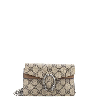 Gucci Dionysus Chain Wallet GG Coated Canvas Small