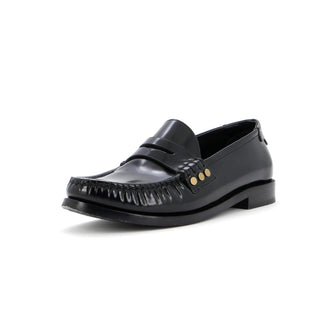 Saint Laurent Women's Le Monogram Penny Loafers Leather