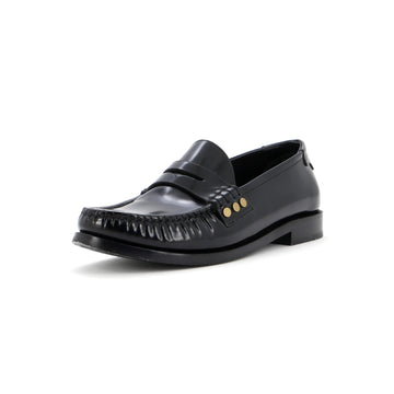 Saint Laurent Women's Le Monogram Penny Loafers Leather