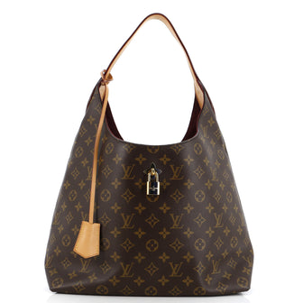 Louis Vuitton Flower Hobo Monogram Canvas with Leather