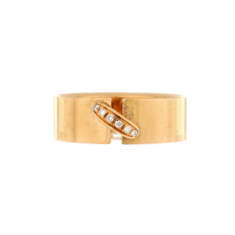 Chaumet Liens Evidence Wedding Band Ring 18K Rose Gold with Diamonds