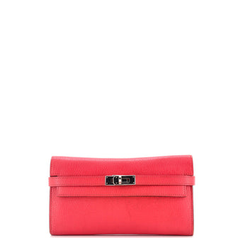 Hermes Kelly Wallet Chevre Mysore Long