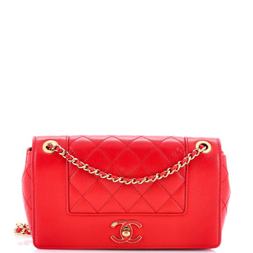 Chanel Mademoiselle Vintage Flap Bag Quilted Sheepskin Small