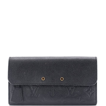 Louis Vuitton Pont Neuf Wallet Monogram Empreinte Leather Long